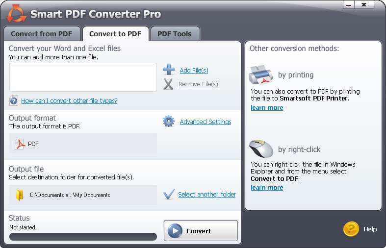 Convert DOC to PDF Screenshot